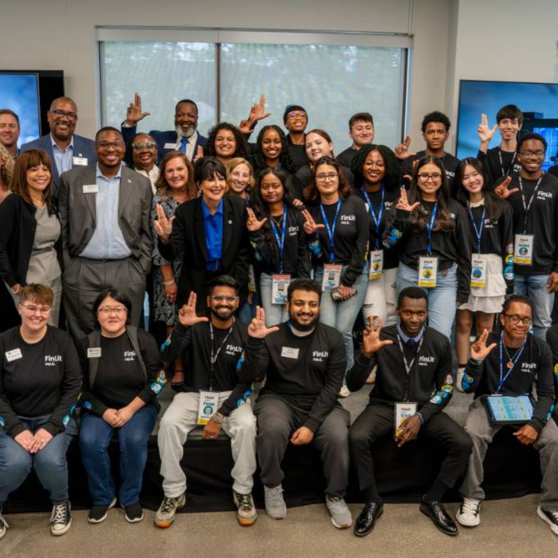 Group shot at FinLit Celebration